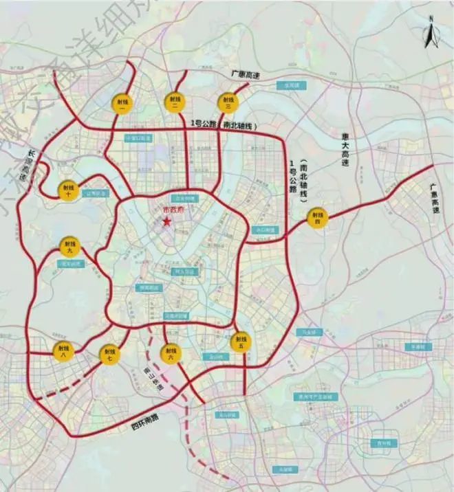 惠州四环路最新规划图，城市发展的蓝图与未来展望